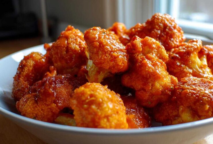 Air Fryer Buffalo Cauliflower Bites