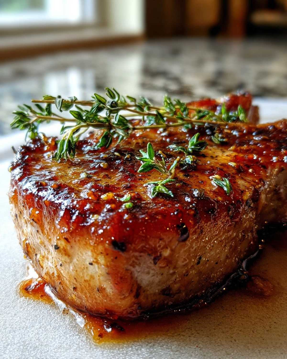Apple Cider Glazed Pork Chops - detail 3