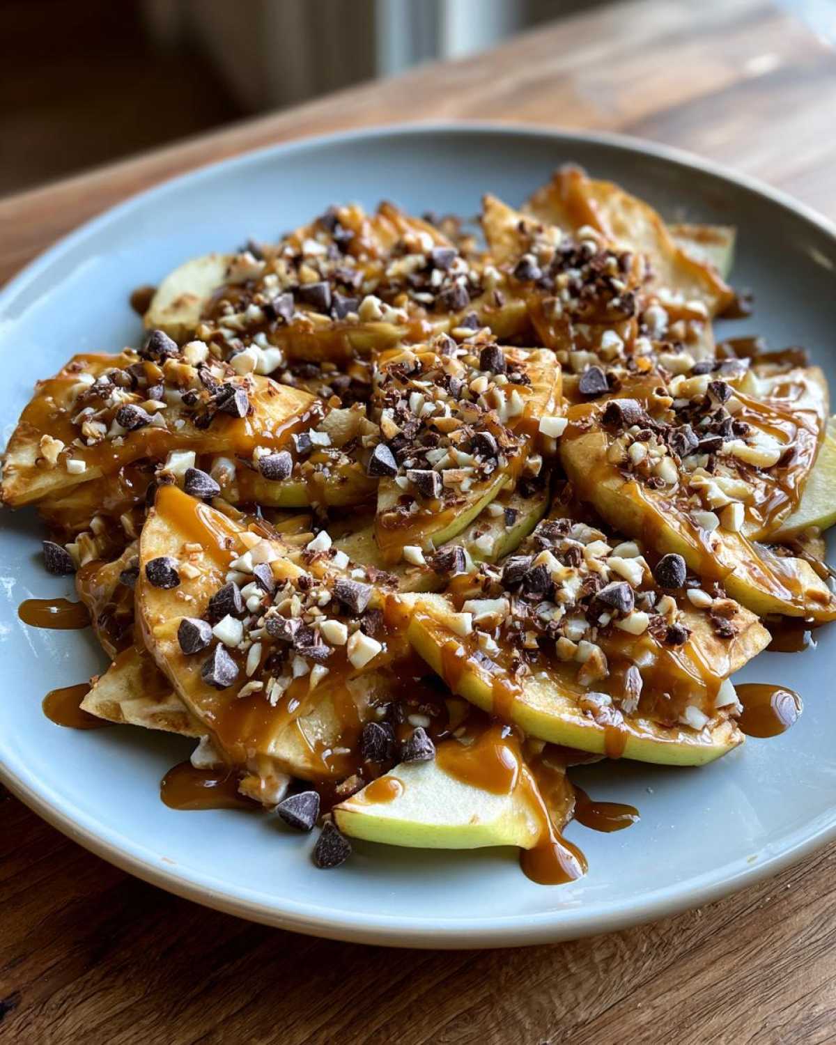 Apple Nachos with Caramel Drizzle - detail 2