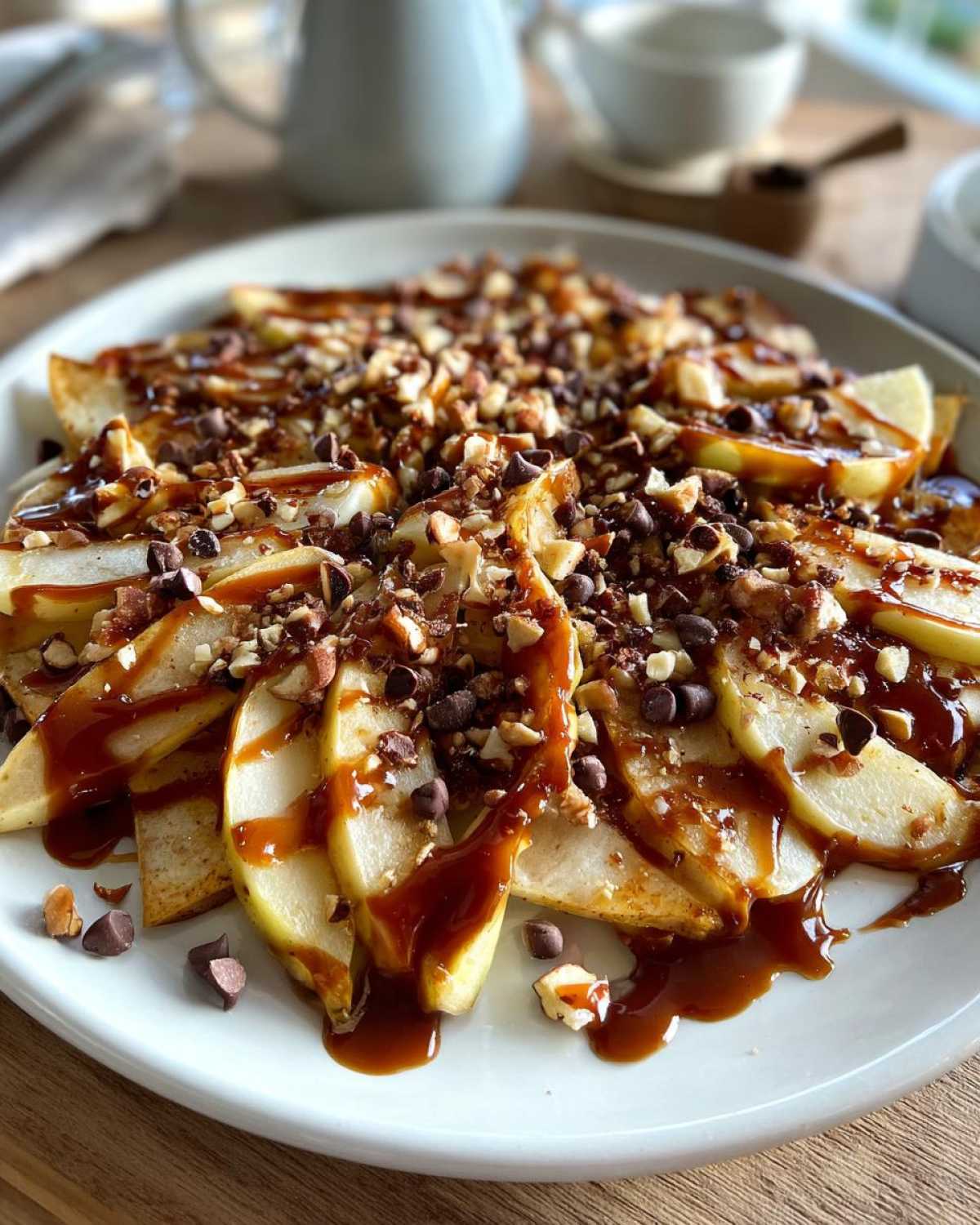 Apple Nachos with Caramel Drizzle - detail 4