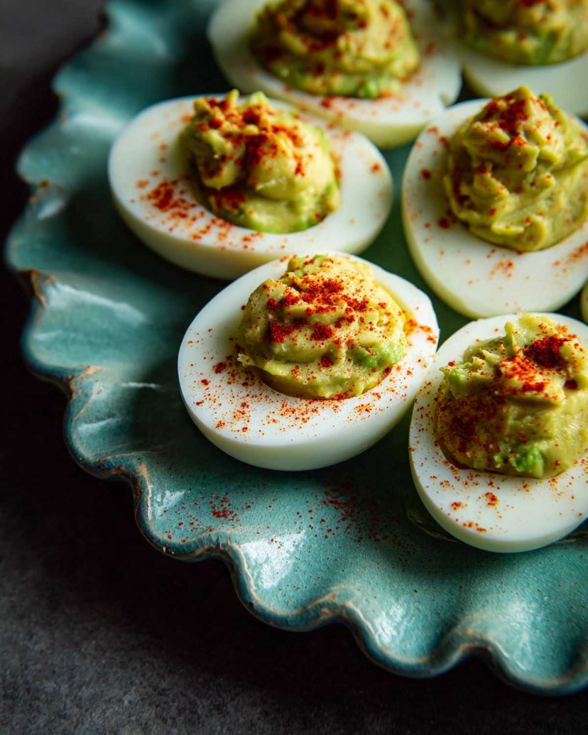 Avocado Deviled Eggs - detail 3