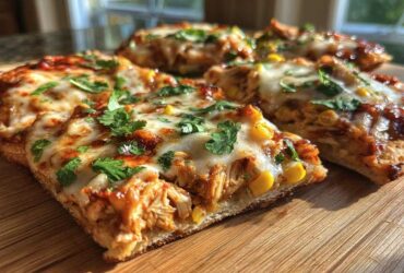 BBQ Chicken Flatbread with Grilled Corn