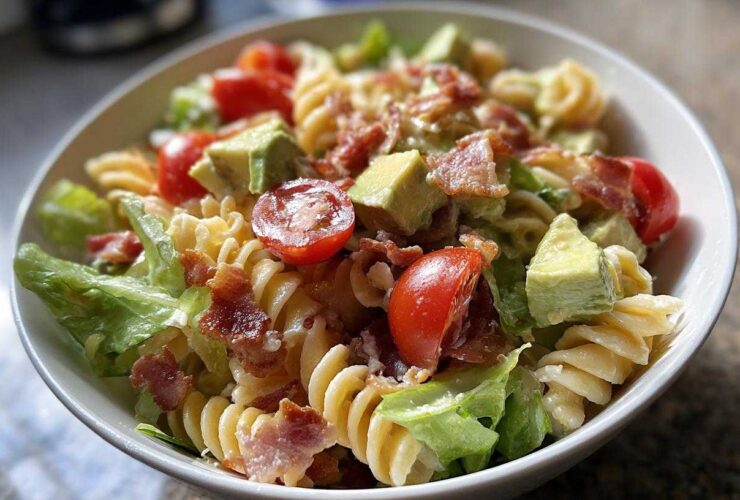 BLT Pasta Salad with Avocado