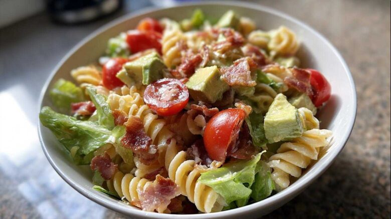 BLT Pasta Salad with Avocado