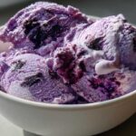 Blueberry Lavender Ice Cream