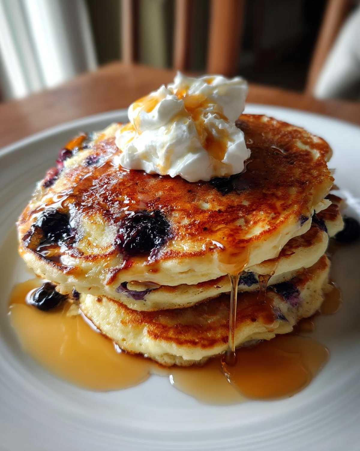 Blueberry Lemon Ricotta Pancakes - detail 3