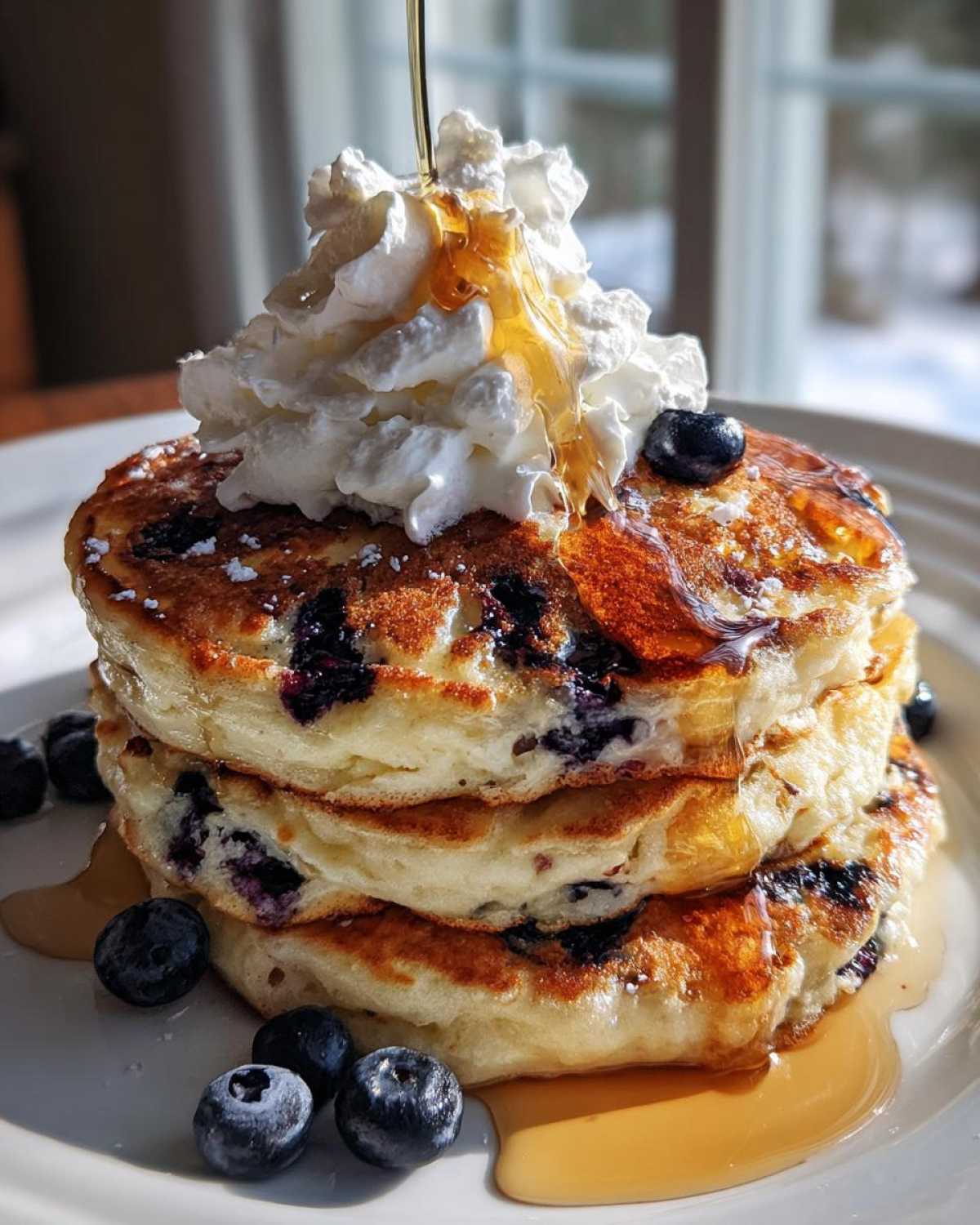 Blueberry Lemon Ricotta Pancakes - detail 4