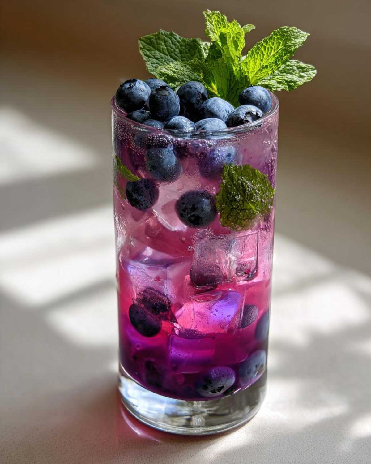 Blueberry Mint Kombucha Mocktail - detail 1