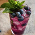 Blueberry Mint Kombucha Mocktail