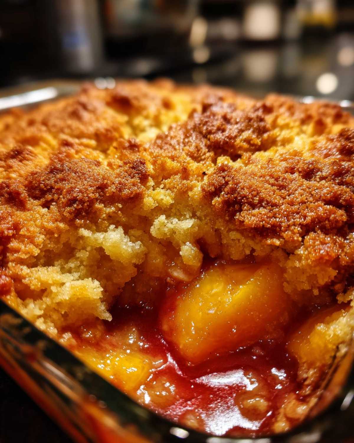 Bourbon Peach Cobbler - detail 1