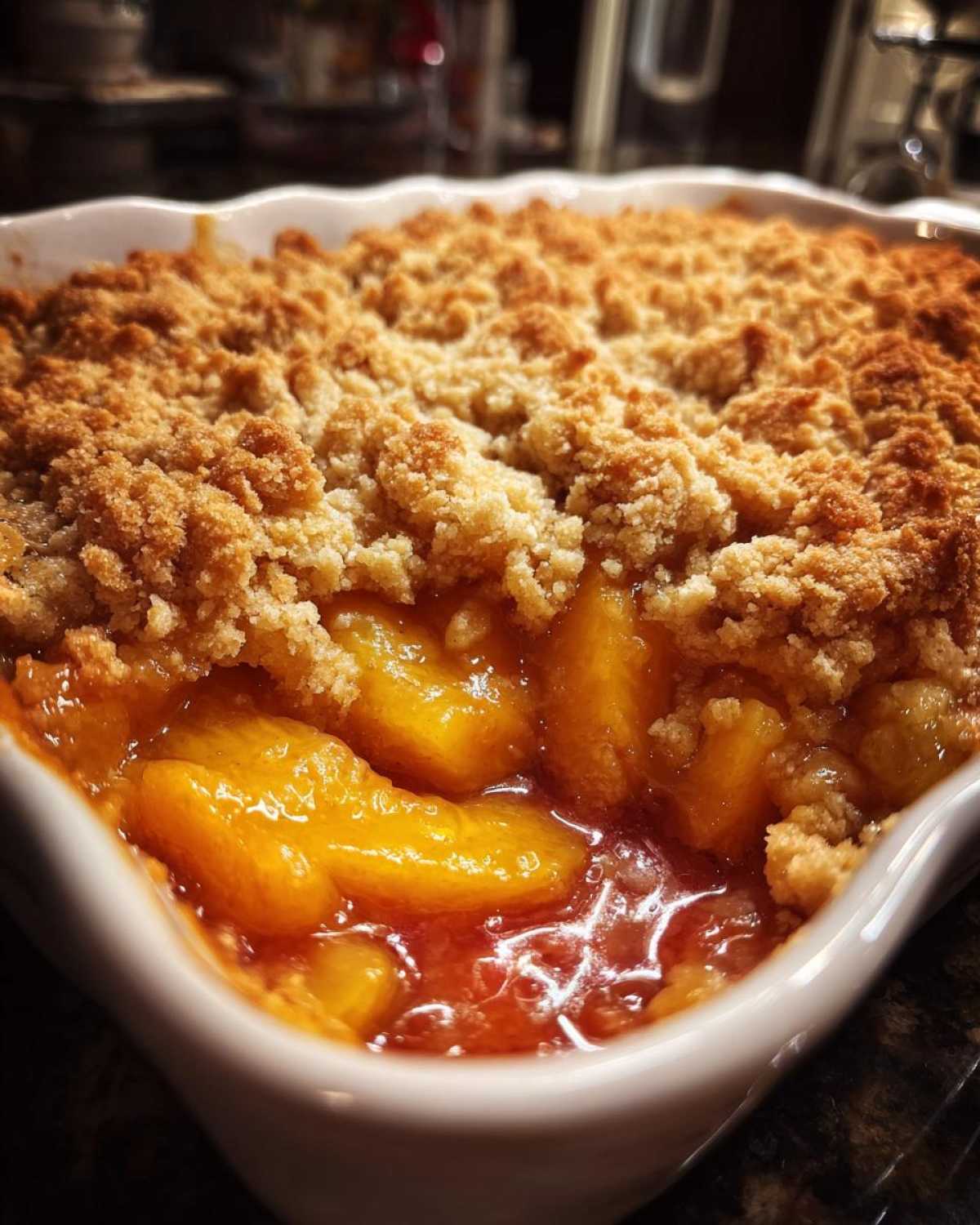 Bourbon Peach Cobbler - detail 2