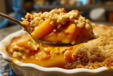 Bourbon Peach Cobbler
