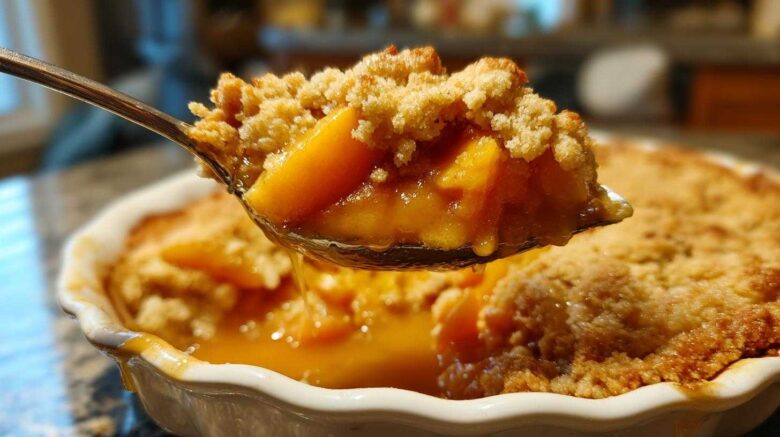 Bourbon Peach Cobbler