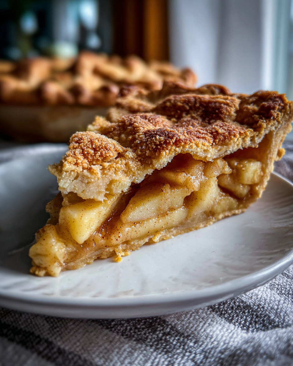 Brown Butter Snickerdoodle Crust Apple Pie - detail 3