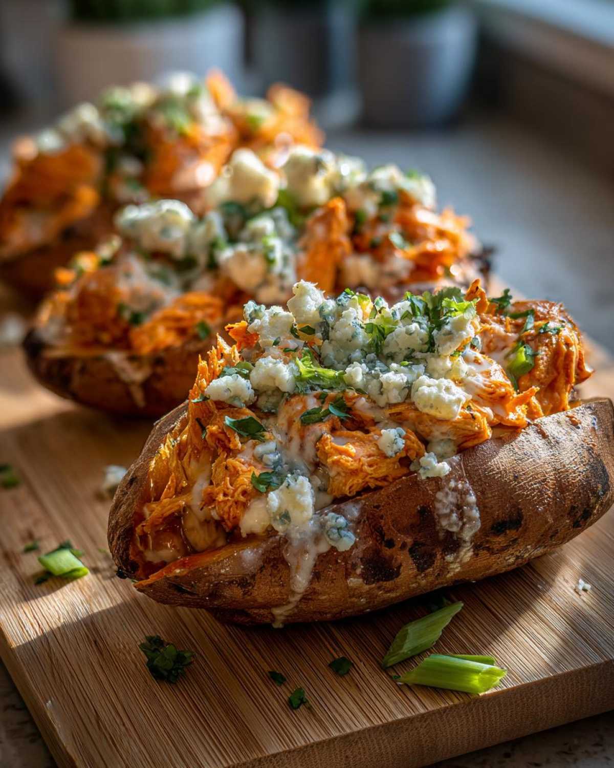 Buffalo Chicken Stuffed Sweet Potatoes - detail 2
