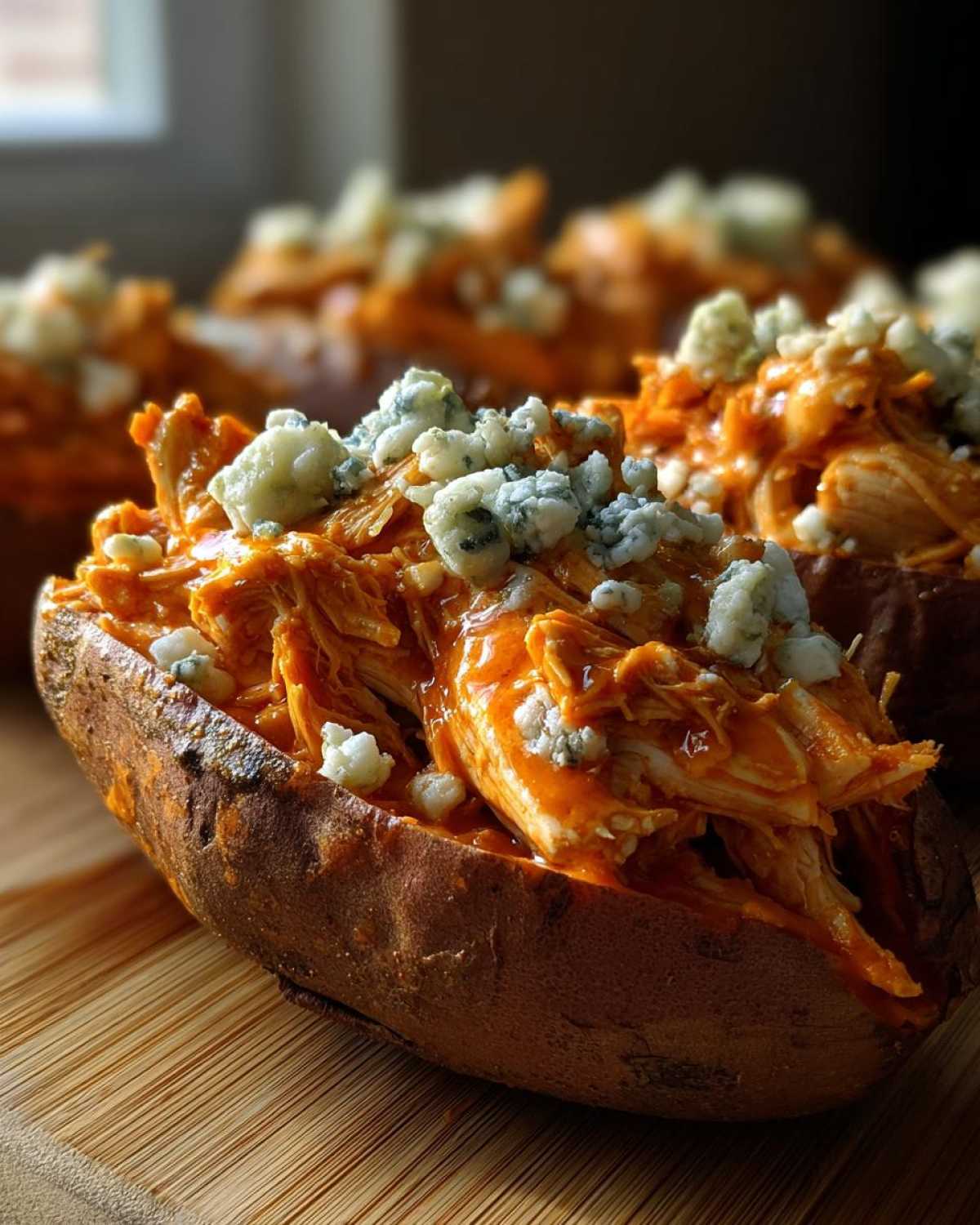 Buffalo Chicken Stuffed Sweet Potatoes - detail 4