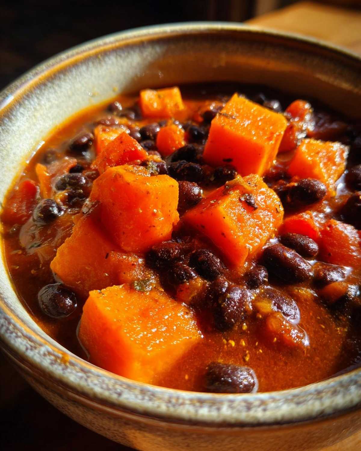 Butternut Squash and Black Bean Chili - detail 3