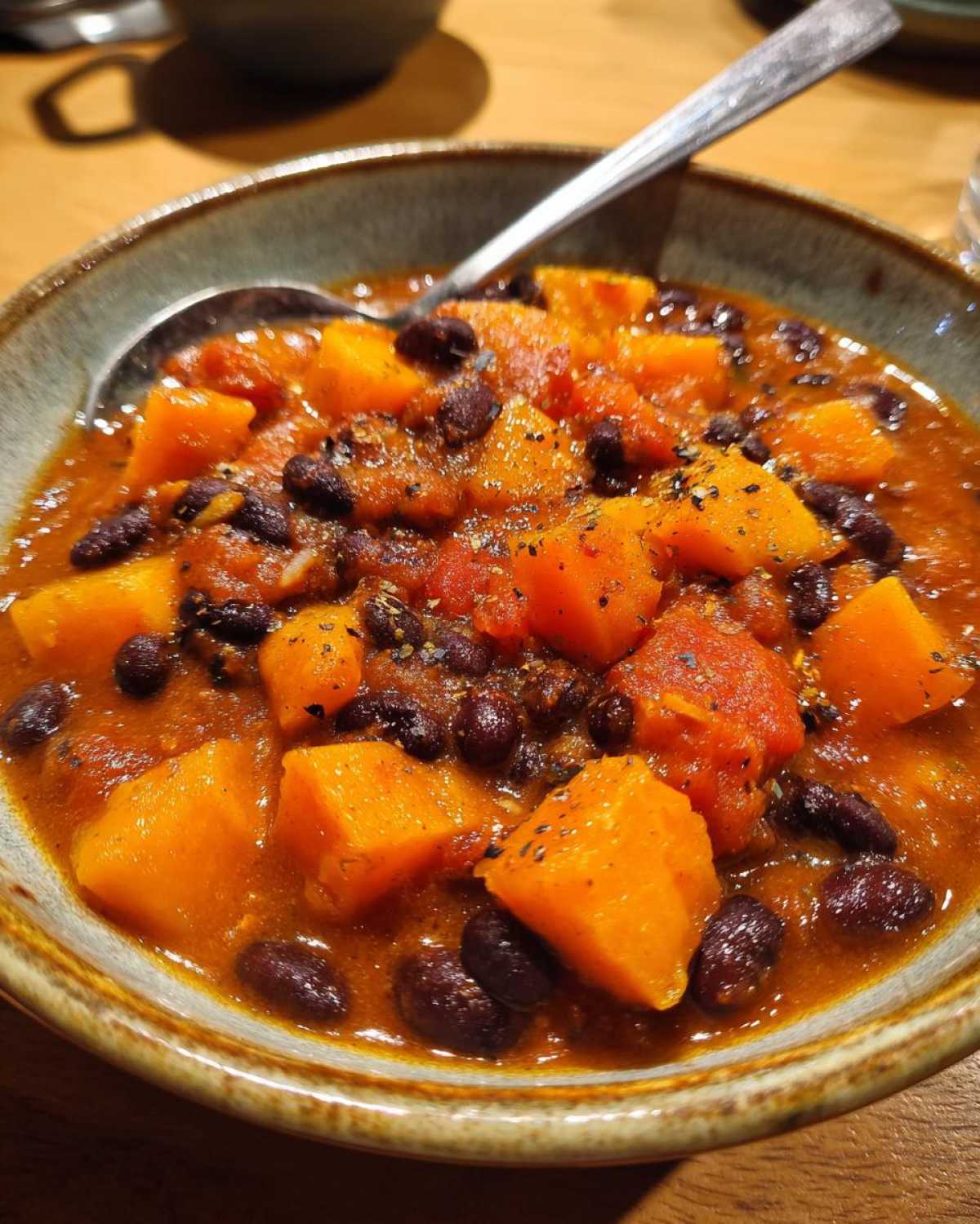 Butternut Squash and Black Bean Chili - detail 4