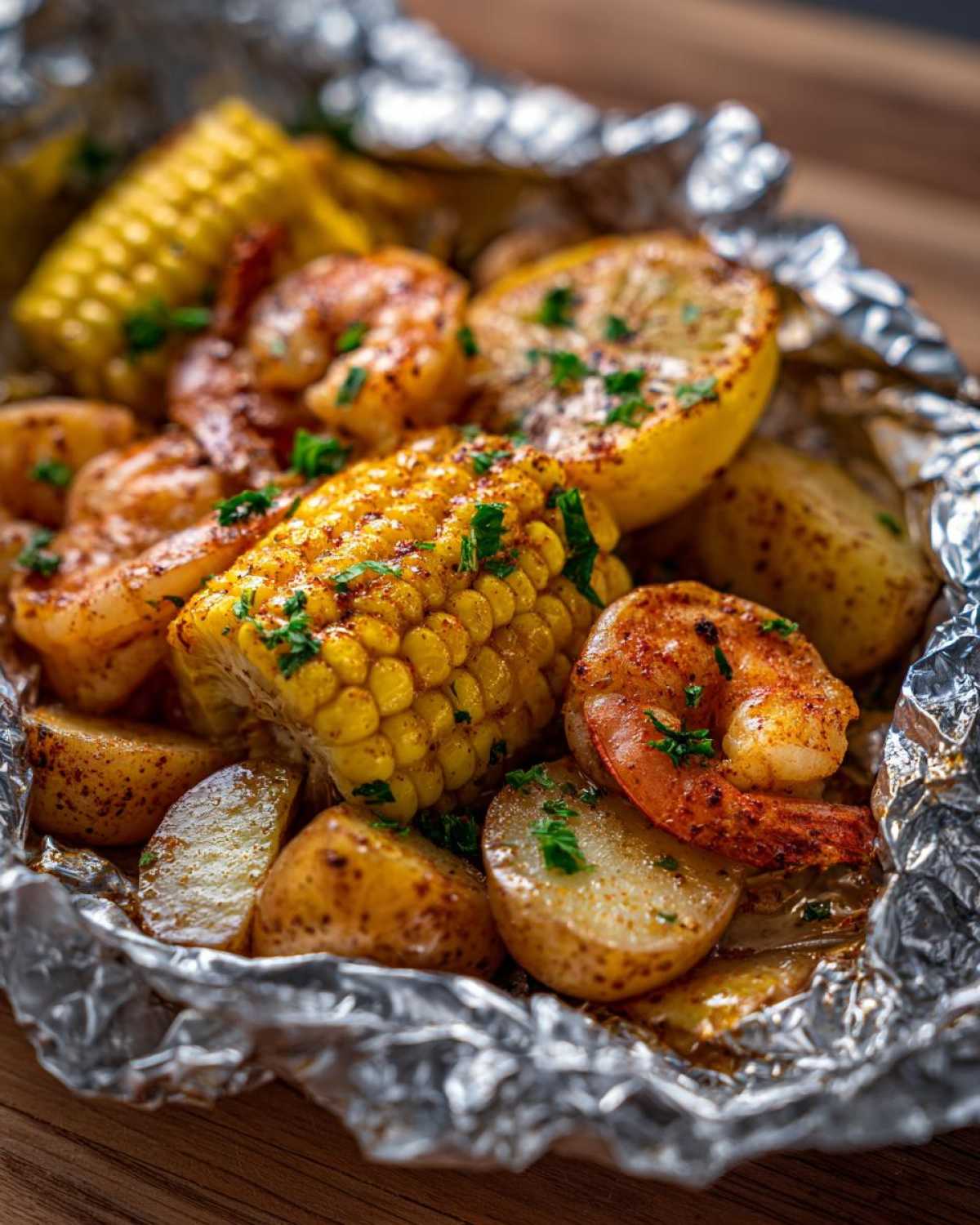 Cajun Shrimp Boil Foil Packets - detail 1
