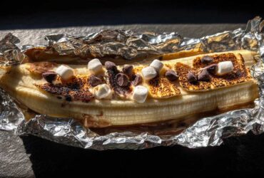 Campfire Banana Boat S’mores