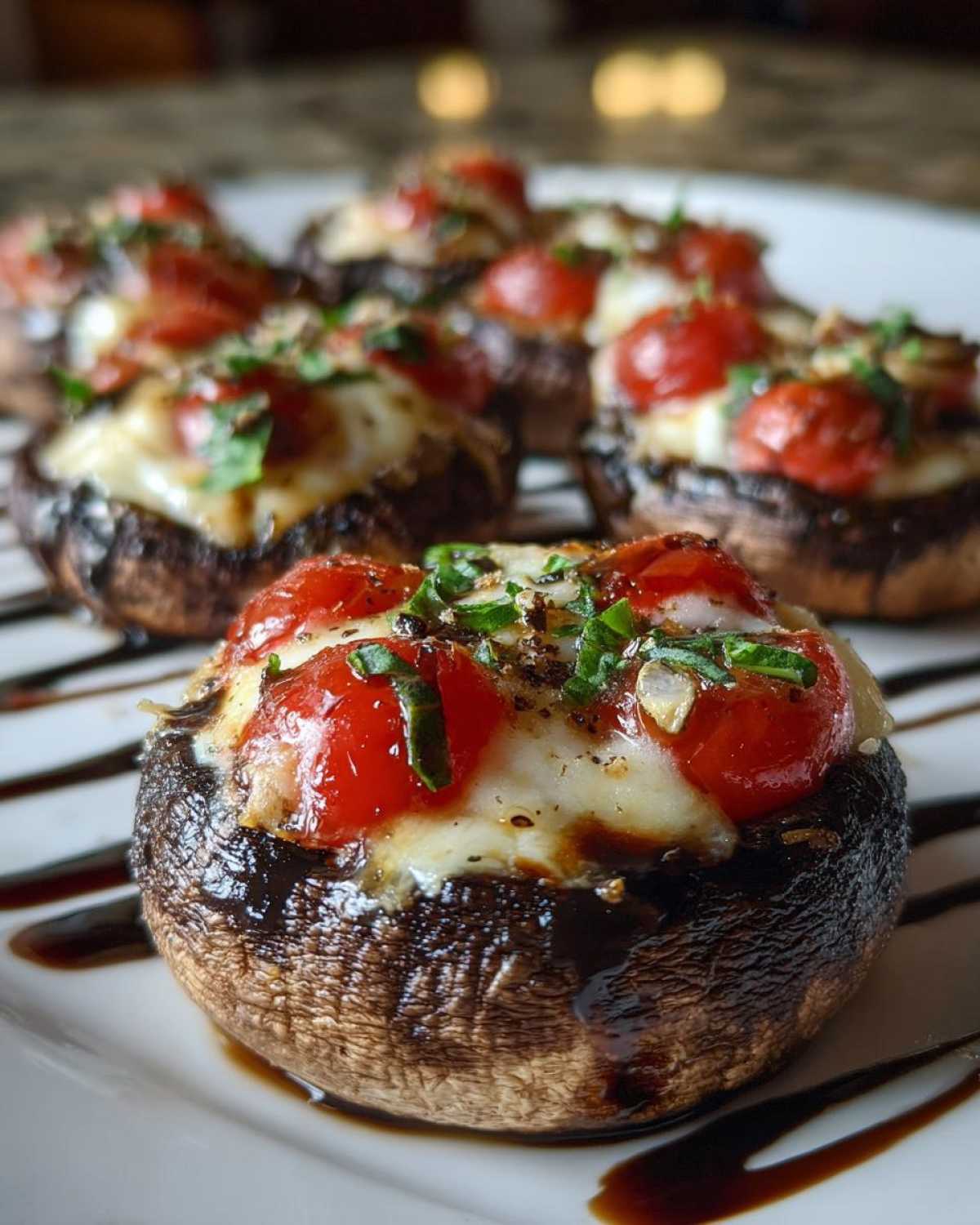 Caprese Stuffed Portobello Mushrooms - detail 1