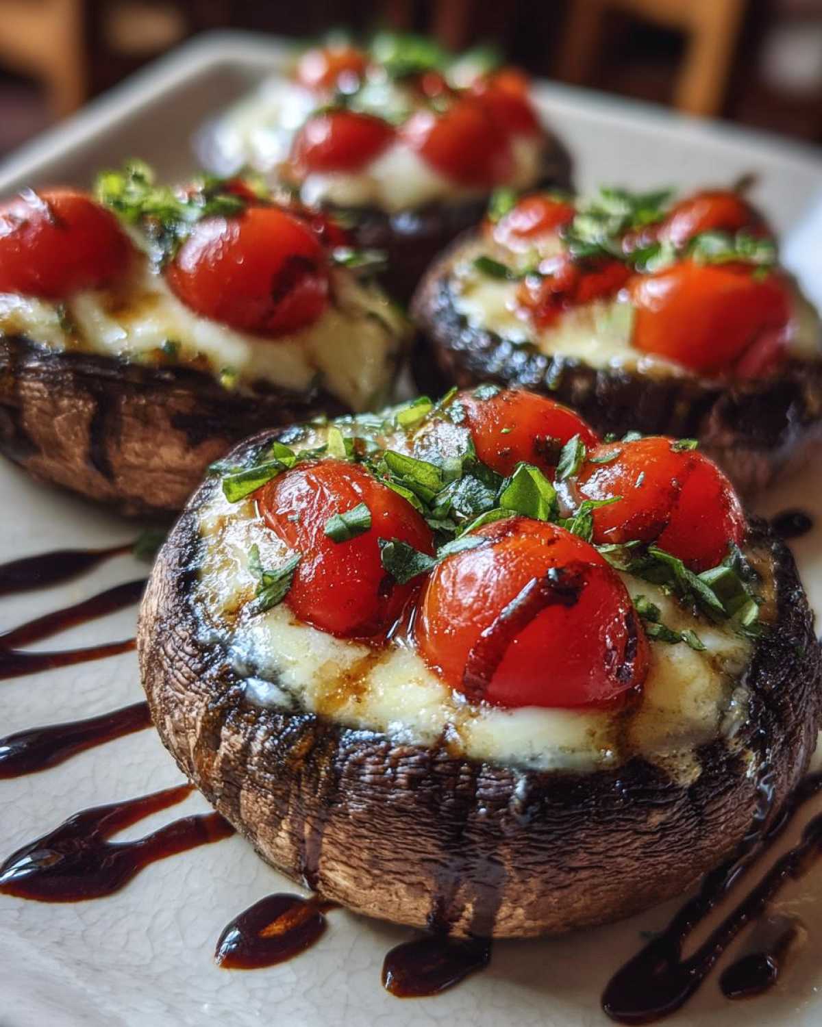 Caprese Stuffed Portobello Mushrooms - detail 2