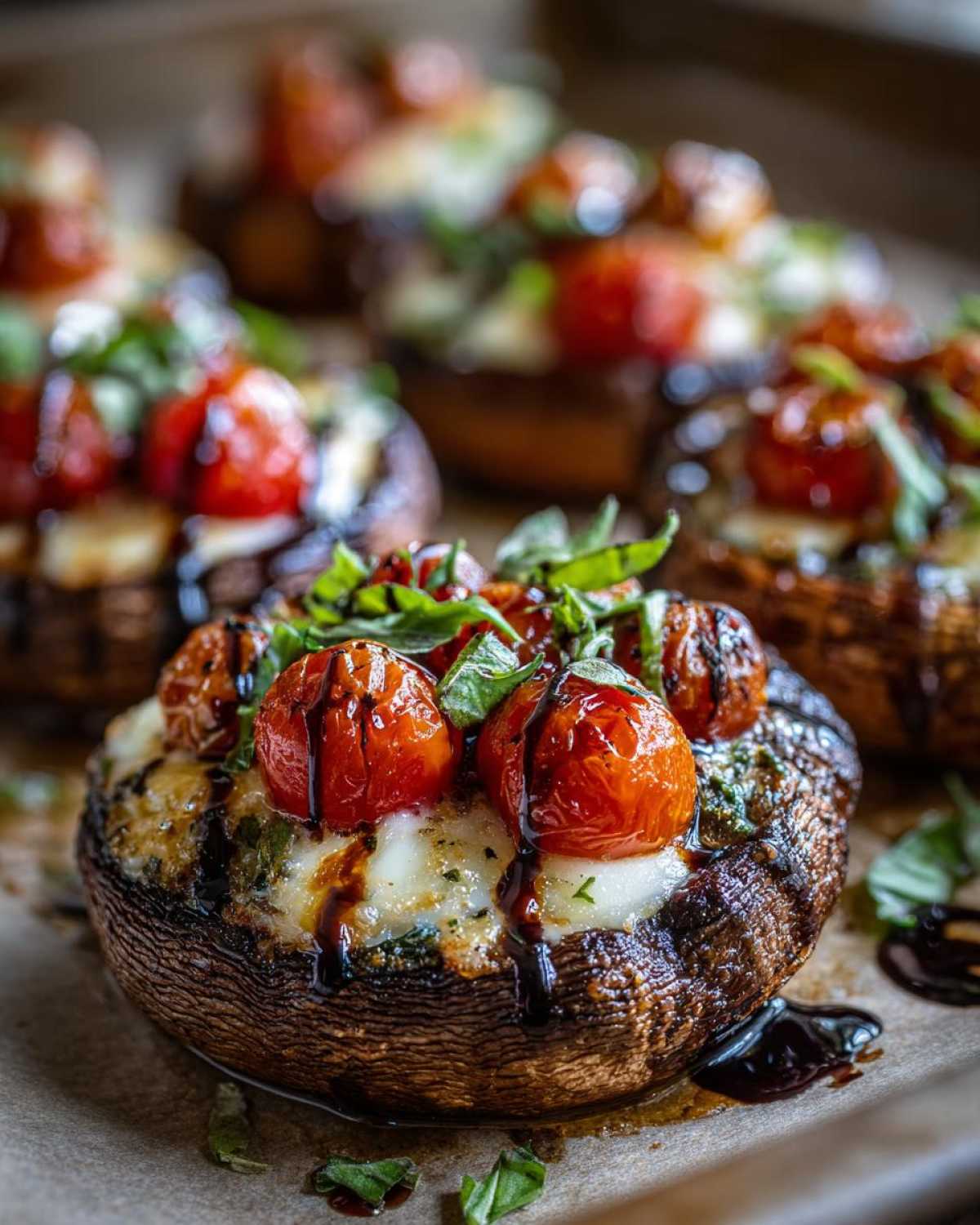 Caprese Stuffed Portobello Mushrooms - detail 3