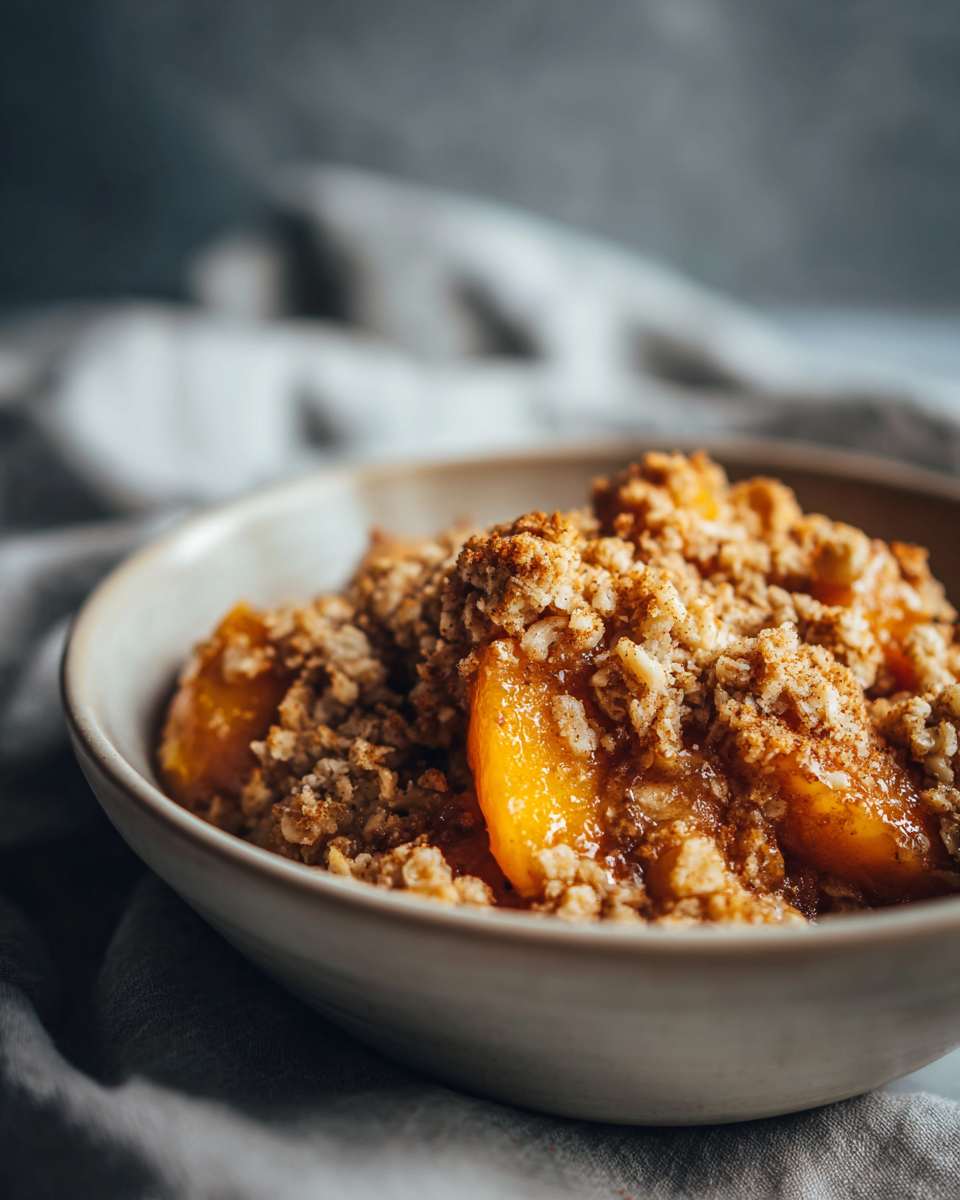 Caramelized Peach Crumble - detail 1