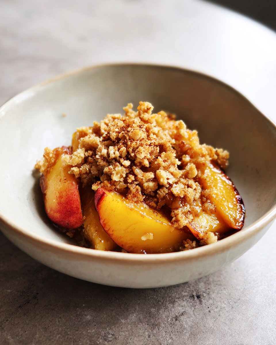 Caramelized Peach Crumble - detail 2