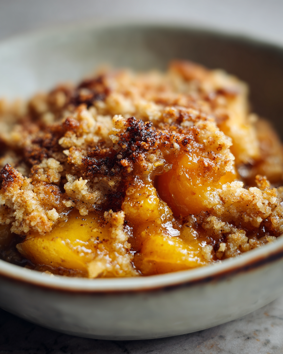 Caramelized Peach Crumble - detail 3