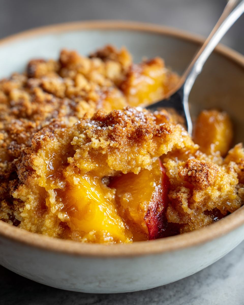 Caramelized Peach Crumble - detail 4