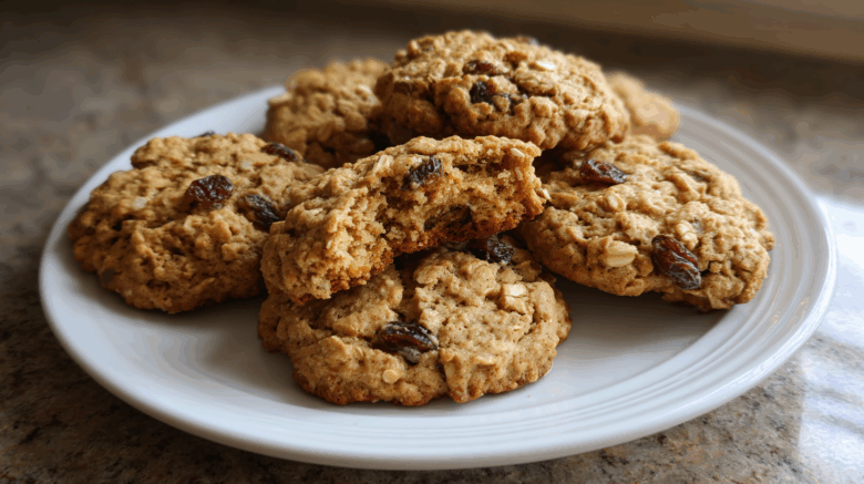 Chai Spiced Oatmeal Raisin Cookies