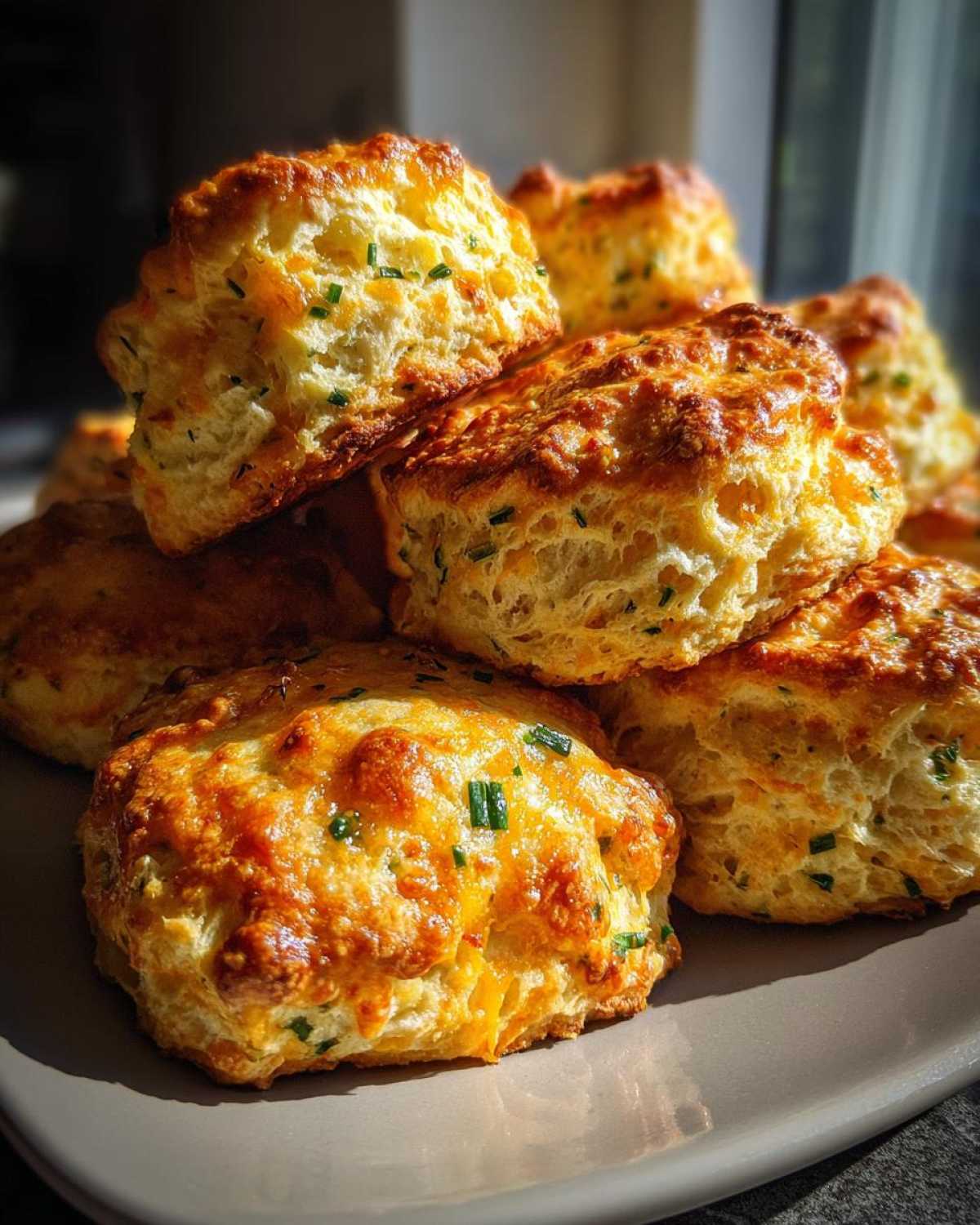 Cheddar Chive Savory Scones - detail 2