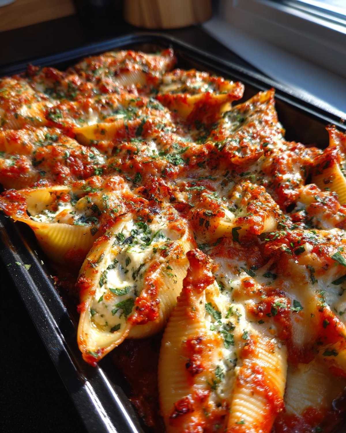 Cheesy Tomato Basil Stuffed Shells - detail 1