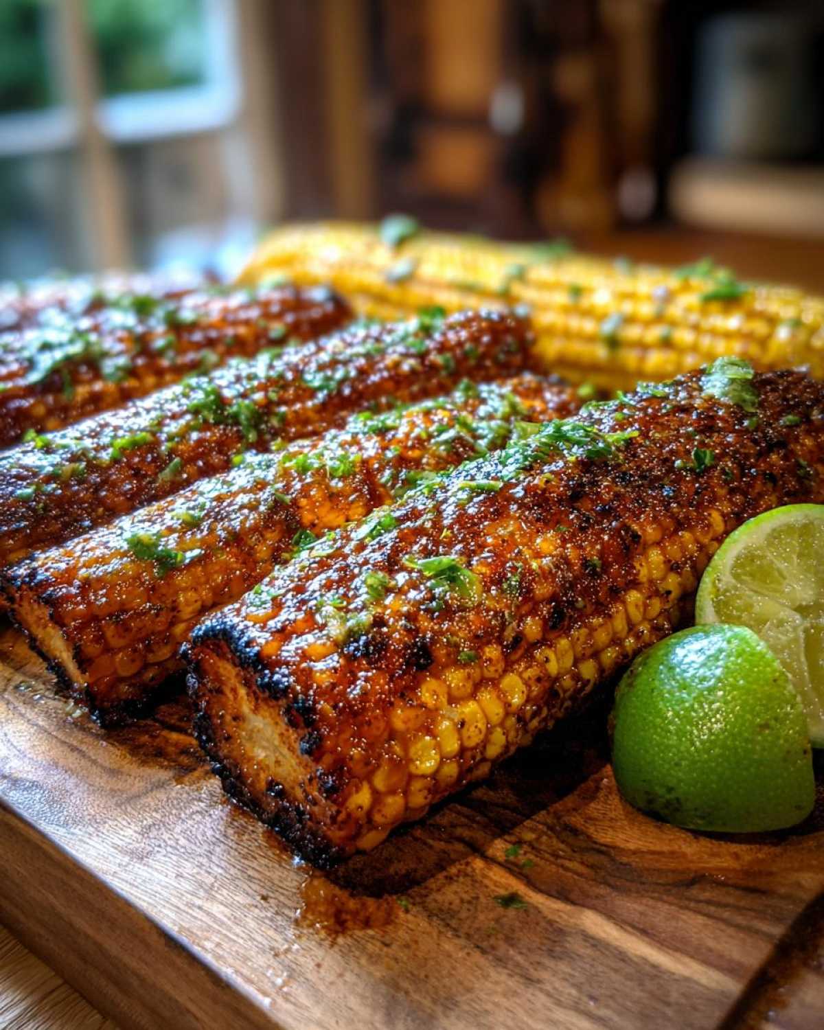 Chili Lime Grilled Corn Ribs - detail 4
