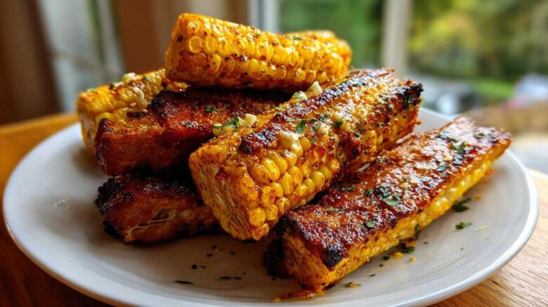 Chili Lime Grilled Corn Ribs