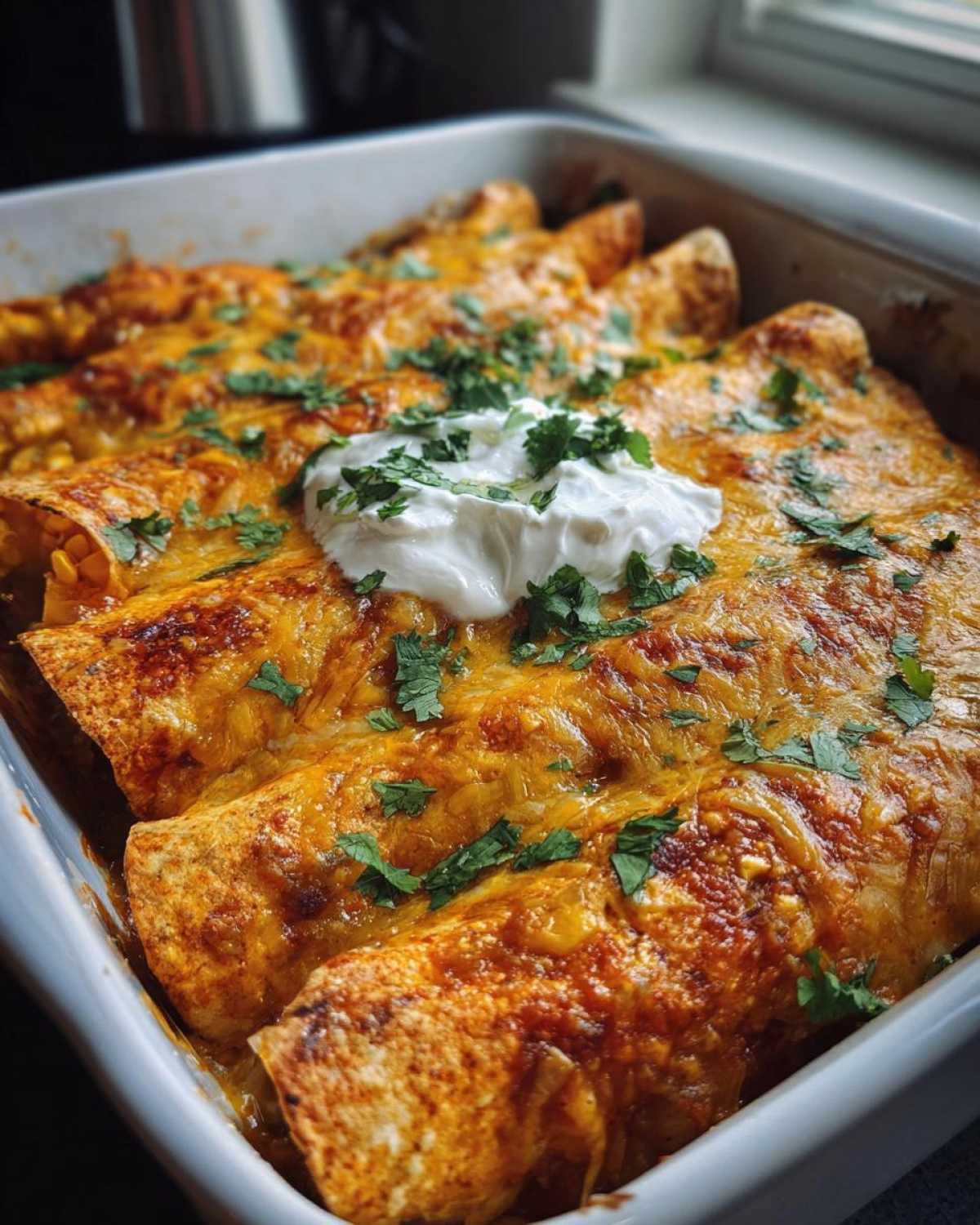 Chipotle Street Corn Enchiladas - detail 1