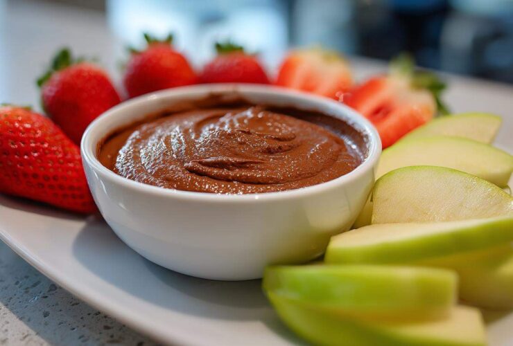 Chocolate Hummus with Fruit Dippers