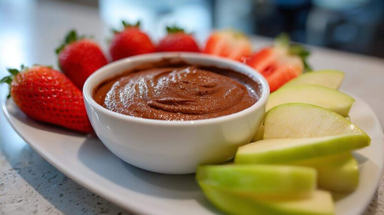 Chocolate Hummus with Fruit Dippers