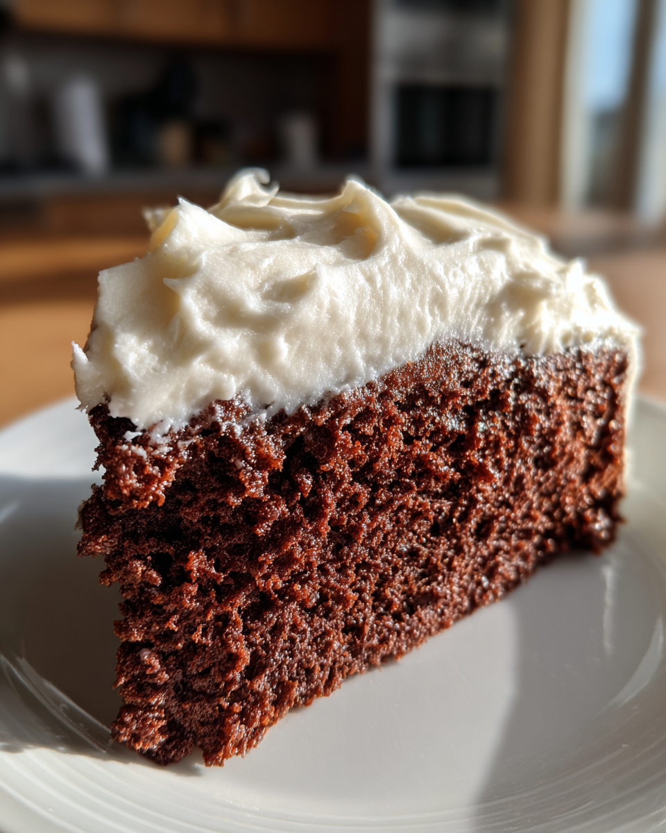 Chocolate Zucchini Cake with Cream Cheese Frosting - detail 2