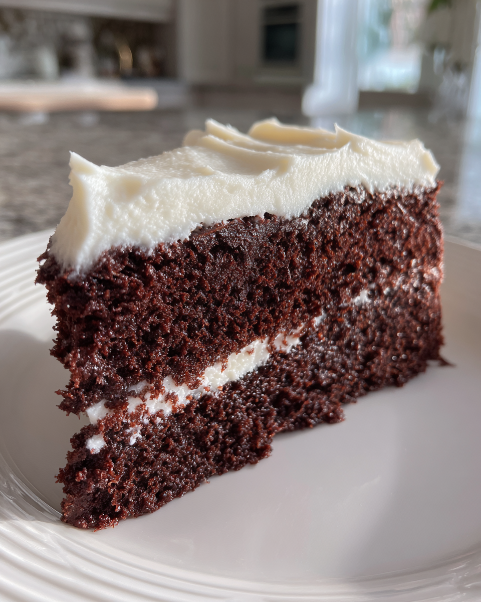 Chocolate Zucchini Cake with Cream Cheese Frosting - detail 3