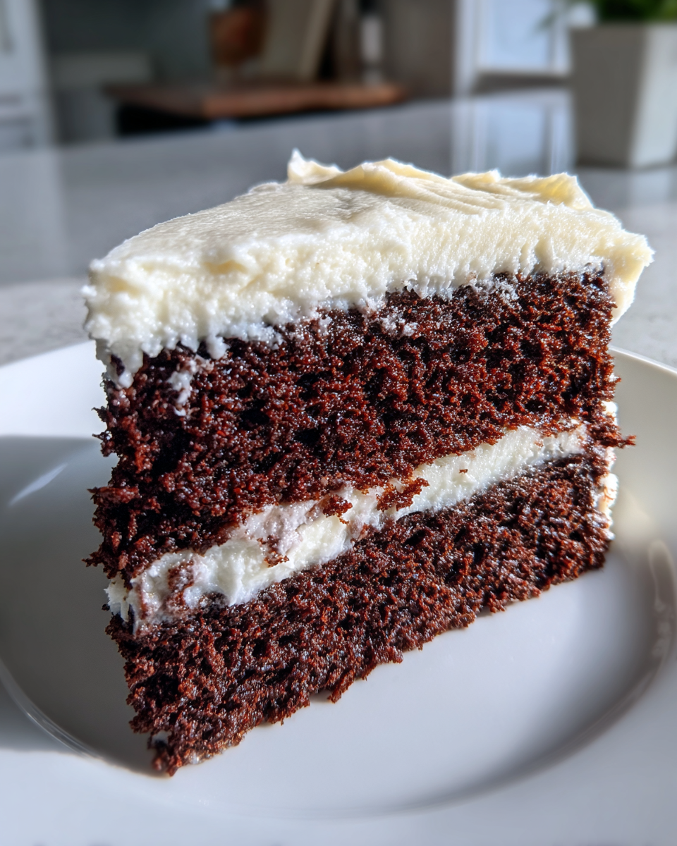 Chocolate Zucchini Cake with Cream Cheese Frosting - detail 4