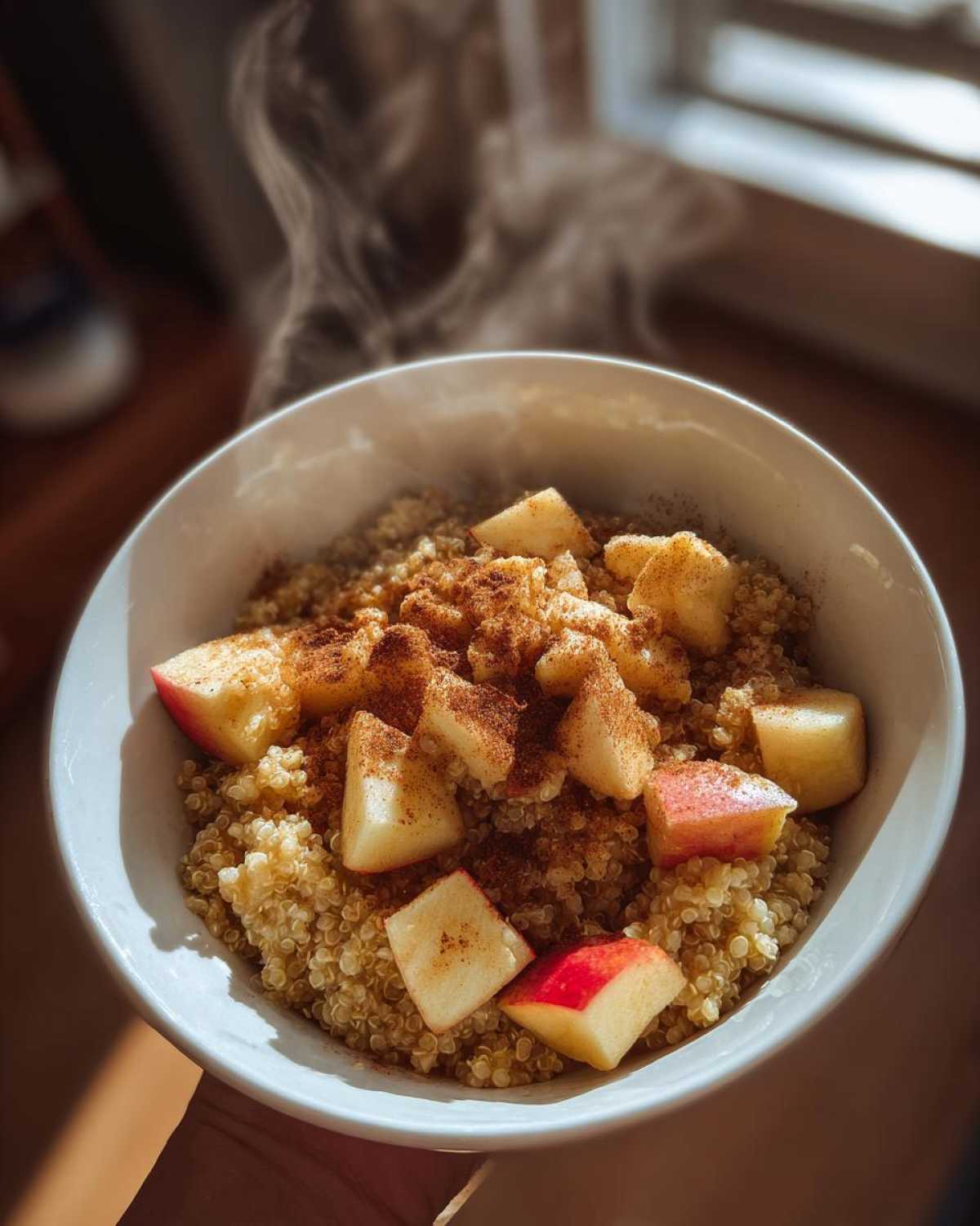 Cinnamon Apple Quinoa Breakfast Bowl - detail 1