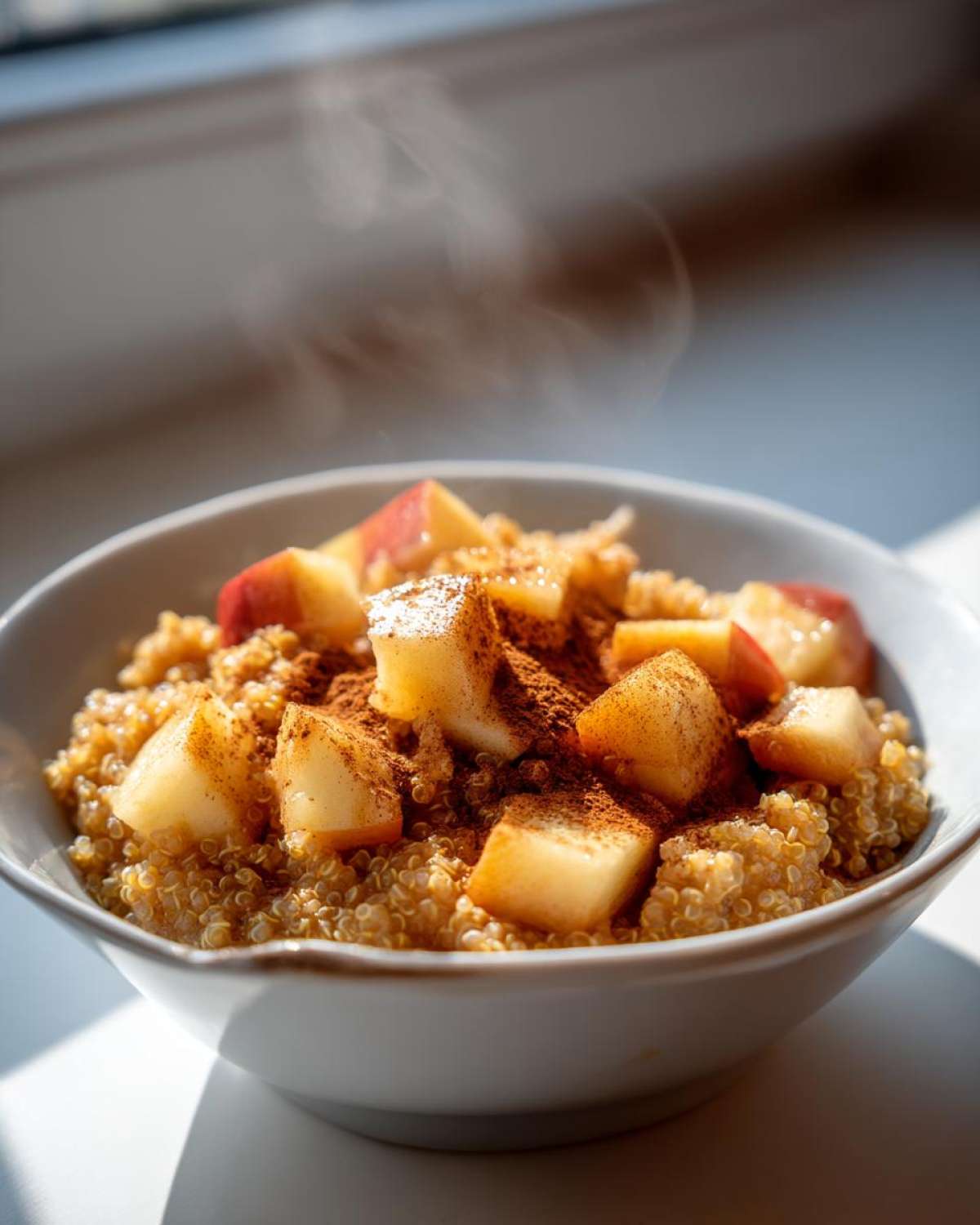 Cinnamon Apple Quinoa Breakfast Bowl - detail 4