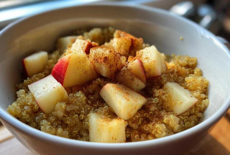 Cinnamon Apple Quinoa Breakfast Bowl