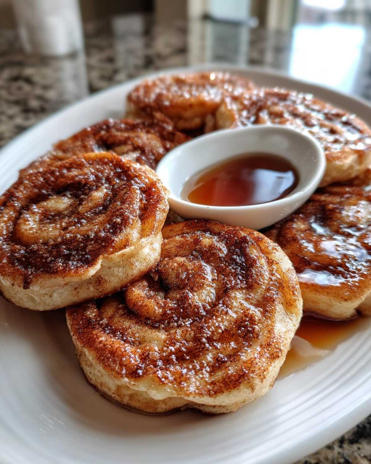 Cinnamon Roll Pancake Dippers - detail 1