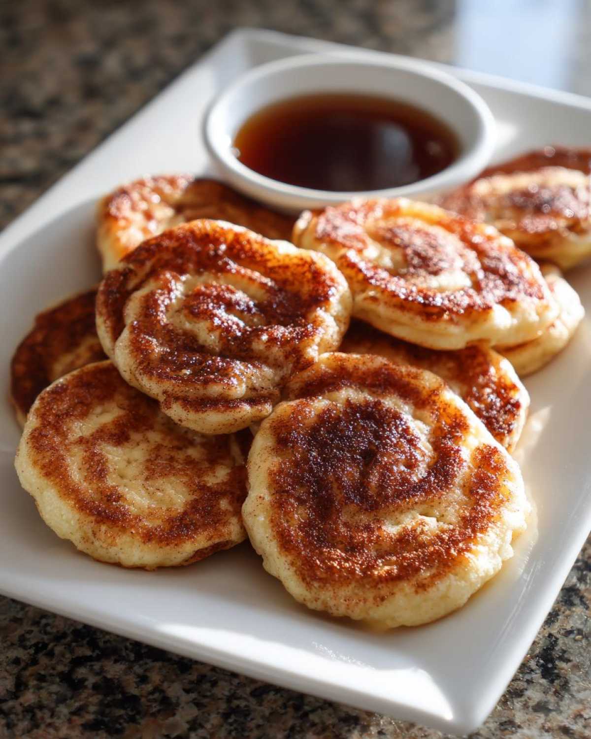 Cinnamon Roll Pancake Dippers - detail 2