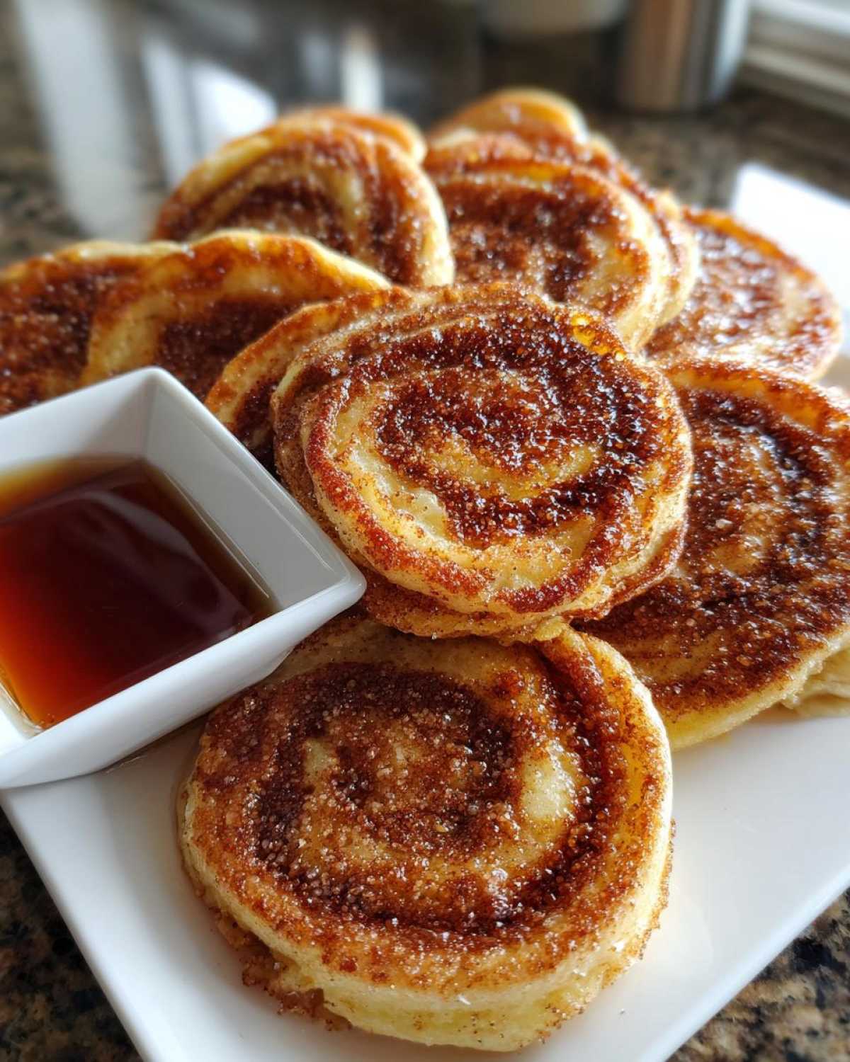 Cinnamon Roll Pancake Dippers - detail 4
