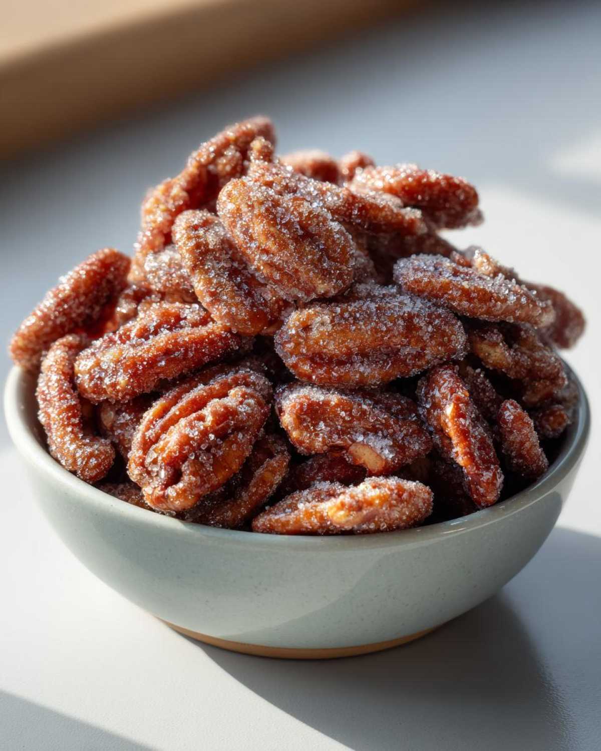 Cinnamon Sugar Candied Pecans - detail 2