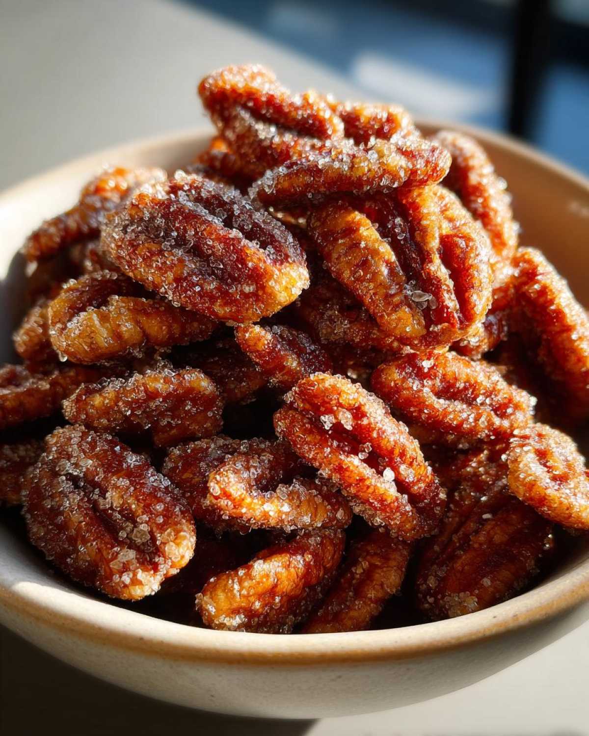 Cinnamon Sugar Candied Pecans - detail 4
